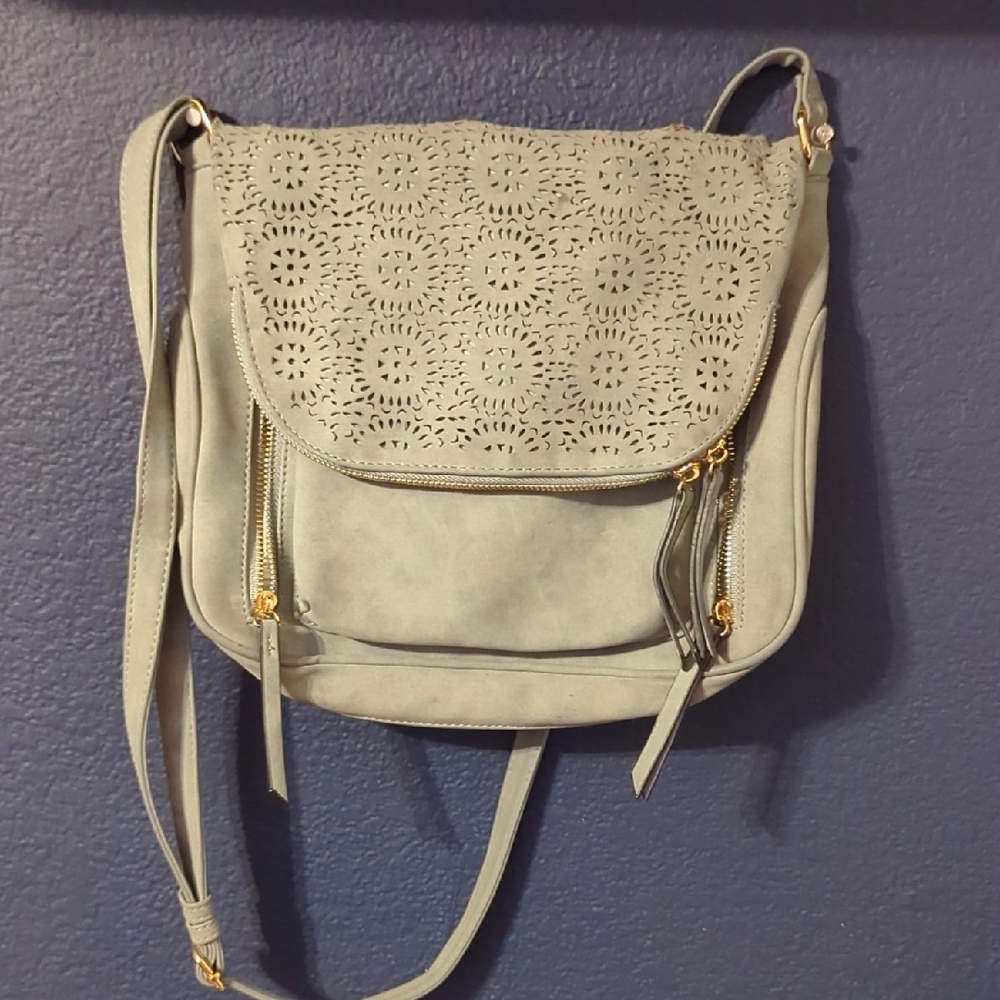 Elegant Gray Crossbody Bag